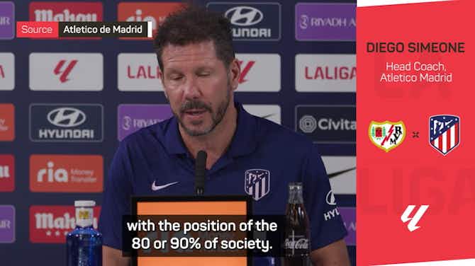Preview image for Simeone criticises Luis Rubiales' actions