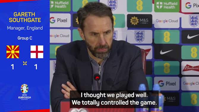 Preview image for Southgate content with Euro qualification campaign despite North Macedonia draw