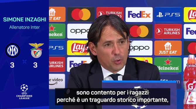 Anteprima immagine per Il retroscena di Inzaghi: "Sul terzo gol ci siamo fermati tutti perché..."
