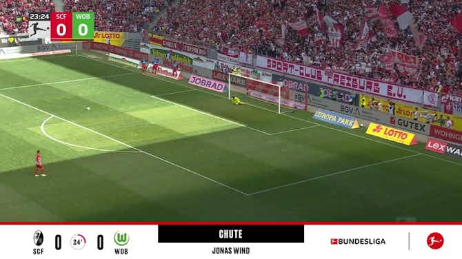 Imagem de visualização para Freiburg - Wolfsburg 0 - 0 | CHUTE - Jonas Wind