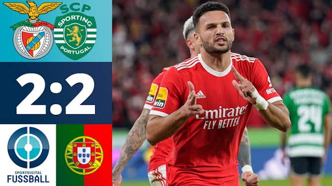 Vorschaubild für Doppelpacker Gonçalo Ramos rettet Benfica im Derby den Punkt! | Benfica Lissabon - Sporting Lissabon