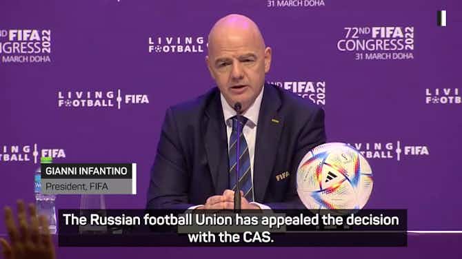 Preview image for Infantino defends presence of Russian delegates at Congress