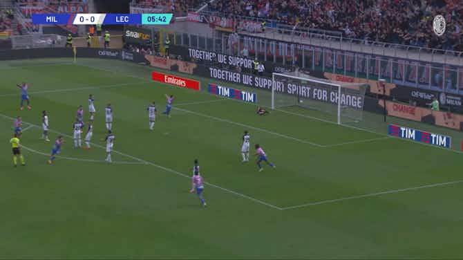 Anteprima immagine per L'incredibile gol di Pulisic porta il Milan in vantaggio contro il Lecce