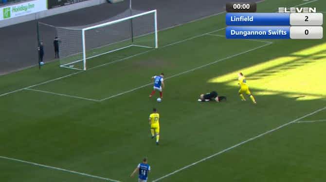 Preview image for Cheeky goal in Linfield's win over Dungannon Swifts
