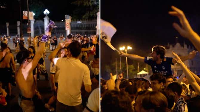 Vorschaubild für "Es ist unglaublich": Real-Fans feiern CL-Titel in Madrid