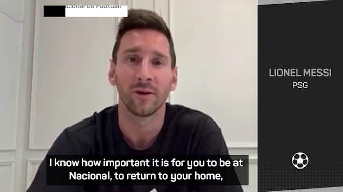 Preview image for Messi sends Suarez heartfelt good luck message