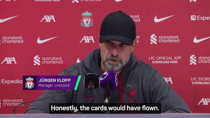 Preview image for Klopp says Liverpool's win over Burnley would've been 'Wild West' with blue cards