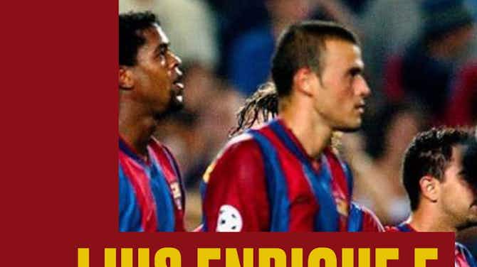 Image d'aperçu pour Luis Enrique e Saviola resolvendo pelo Barça