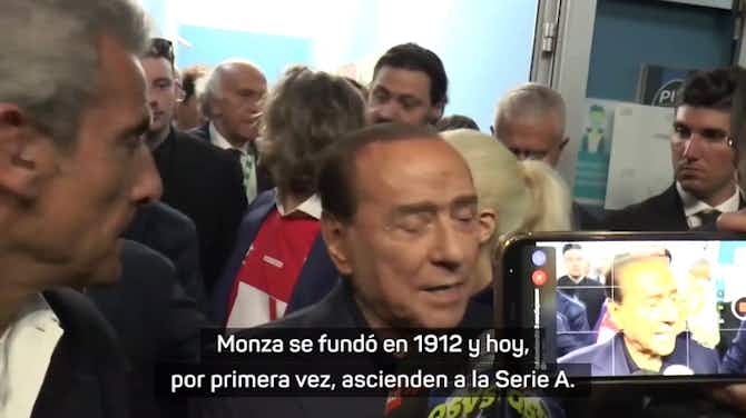 Imagen de vista previa para Berlusconi, tras el ascenso: "Queremos ganar la liga y acceder a la Champions"