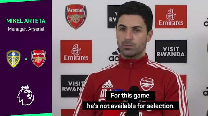 Preview image for Arteta confirms Aubameyang is not available for Leeds game