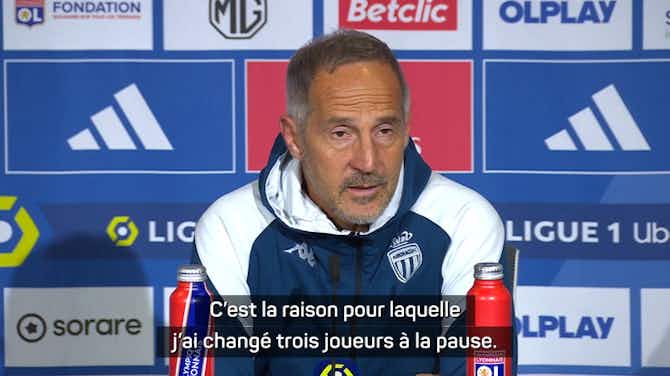 Anteprima immagine per Monaco - Hütter : “Je félicite Lyon qui a mérité cette victoire”