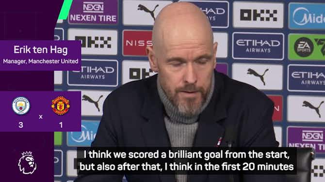 Preview image for Ten Hag felt United deserved to beat Man City