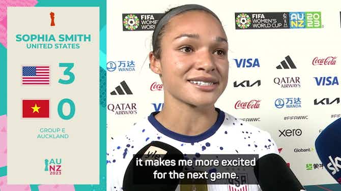 Pratinjau gambar untuk Huge relief to score on Women's World Cup debut - Smith