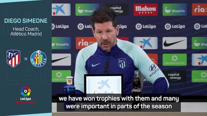 Preview image for Simeone thankful to Premier League exiles after changes at Atlético
