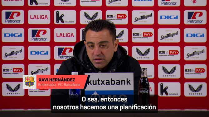 Imagen de vista previa para Xavi, en titulares: "En San Mamés solo ha ganado el Madrid"