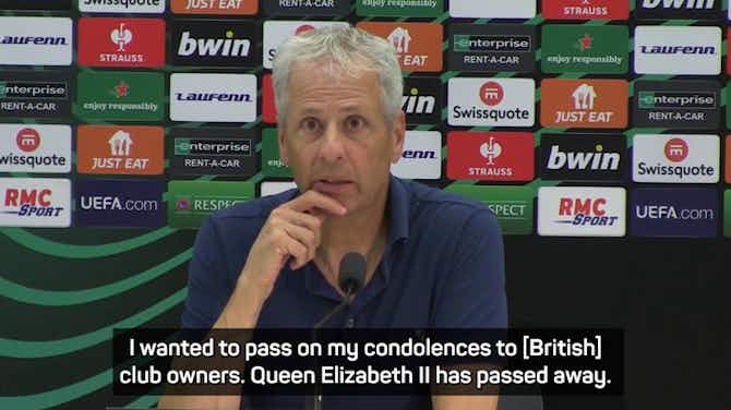 Preview image for Nice coach Lucien Favre sends condolences after death of Queen Elizabeth II