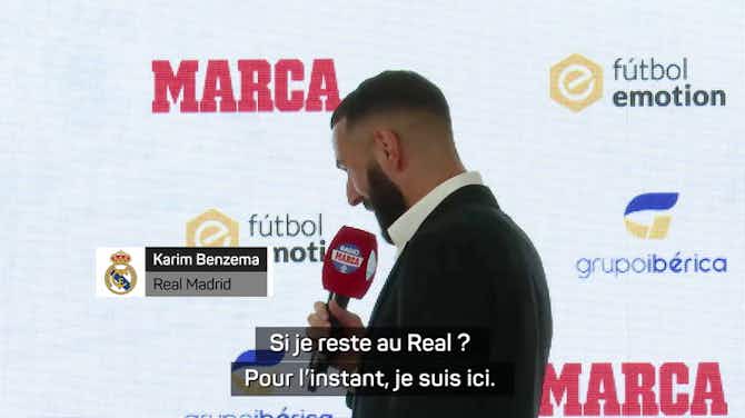 Imagen de vista previa para Transferts - Benzema entretient le doute sur son avenir au Real Madrid