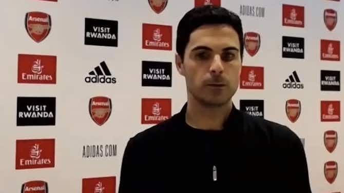 Preview image for Thanks to our fans for this big win &#8211; they can enjoy tonight, Mikel Arteta