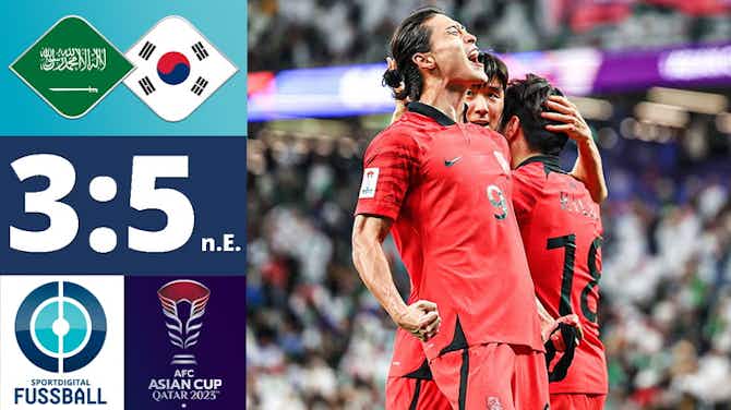 Vorschaubild für Drama vom Punkt: Südkorea bewahrt Chance auf ersten Titel seit 64 Jahren! | Saudi-Arabien - Südkorea