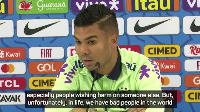 Preview image for Casemiro shocked to hear some Brazil fans celebrated Neymar injury