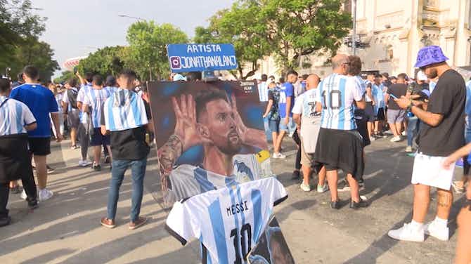 Imagen de vista previa para Locura en Buenos Aires con el primer partido de la Argentina campeona