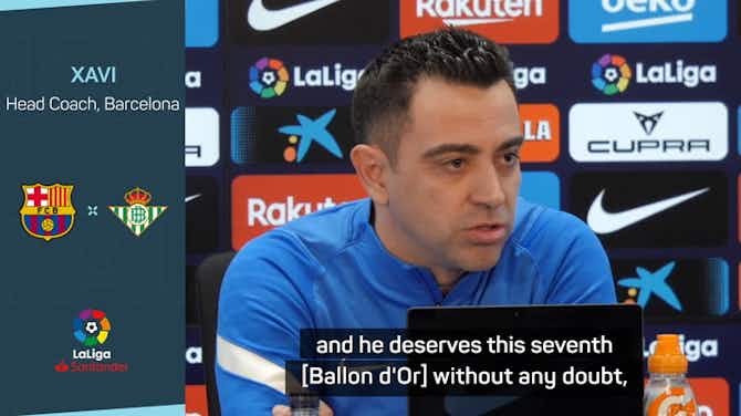Preview image for There is always debate, but Messi deserved his Ballon d'Or - Xavi