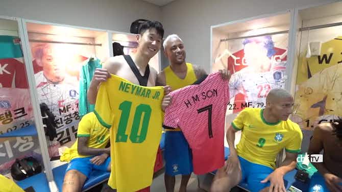 Vorschaubild für Six goals and a warm meeting in the last Brazil-Korea