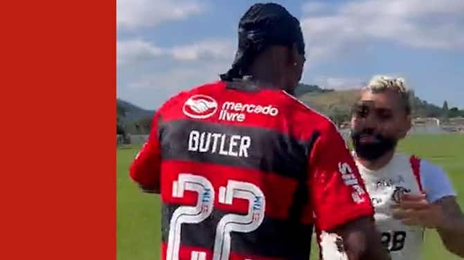 Preview image for Behind the scenes: Jimmy Butler meet Flamengo players in Brazil