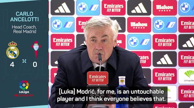 Preview image for Modrić remains 'untouchable' despite time on bench - Ancelotti