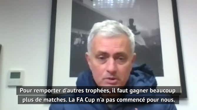 Image d'aperçu pour League Cup - Mourinho : "Encore deux matches pour remporter ce trophée"