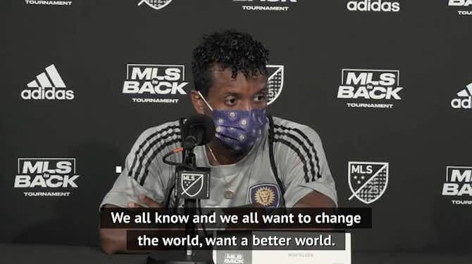 Preview image for 'Emotional' Nani praises MLS players' solidarity with Black Lives Matter movement