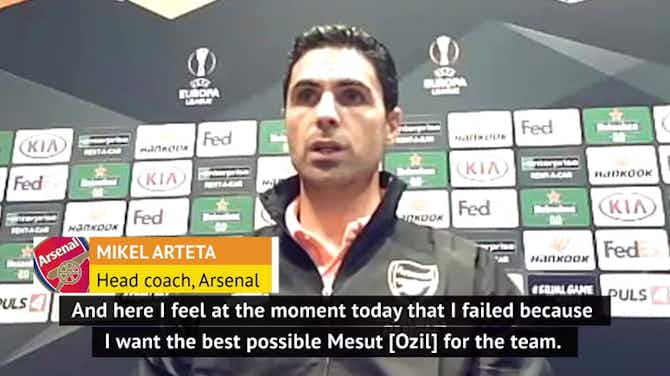Preview image for Arteta says he failed Ozil at Arsenal after squad exclusion