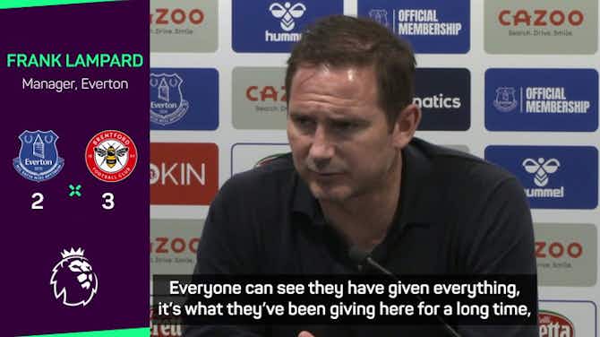 Preview image for Lampard not disheartened despite defeat to Brentford