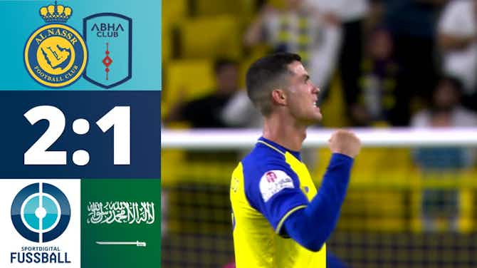 Vorschaubild für Traumtor von C. Ronaldo bringt Al Nassr wieder zurück! | Al Nassr - FC Abha Club |