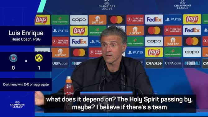 Vorschaubild für Enrique defiant when asked if PSG missed chances show a lack of character
