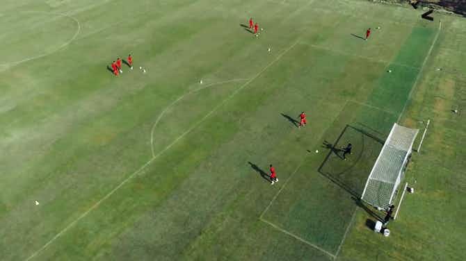 Preview image for Madura United pre-season training from the top view
