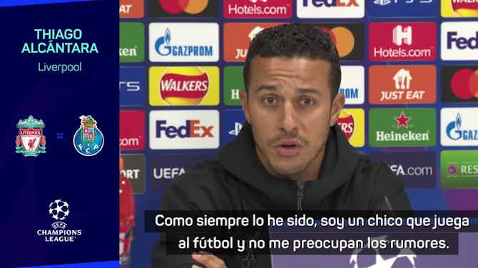 Imagen de vista previa para Thiago Alcántara, sobre los rumores de su regreso a Barcelona: "Estoy concentrado en mi Club"