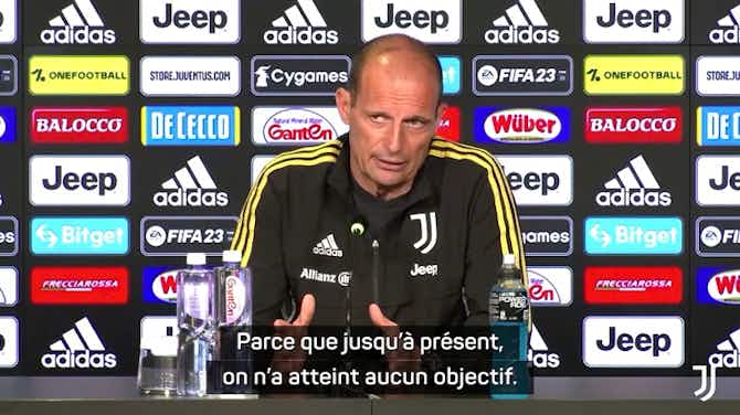Image d'aperçu pour Juventus - Allegri : "Consolider cette deuxième place qu'on a obtenue sur le terrain"