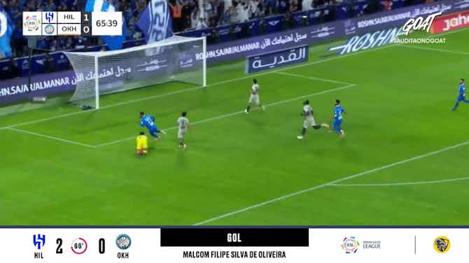 Imagem de visualização para Al-Hilal - Al-Akhdoud 2 - 0 | GOL - Malcom Filipe Silva de Oliveira