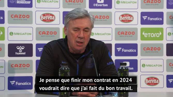 Image d'aperçu pour Everton - Ancelotti : "J’aimerais rester le plus longtemps possible à Everton"