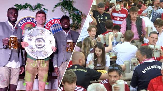 Vorschaubild für Fanfest im Biergarten: Münchner feiern ausgelassen 10. Meisterschaft in Folge