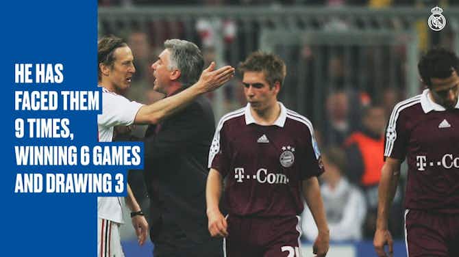 Preview image for Ancelotti's undefeated run against Bayern