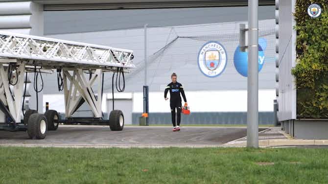 Preview image for Man City Women in training before Arsenal showdown