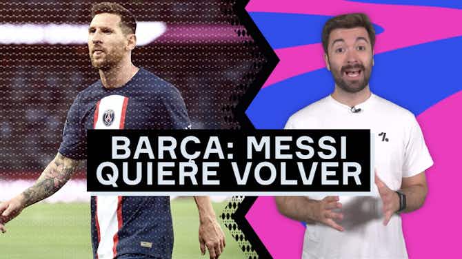 Imagen de vista previa para Messi y el Barça buscan reconciliarse