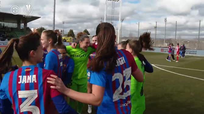 Imagen de vista previa para Las celebraciones del FC Barcelona Femenino tras ganar la Supercopa