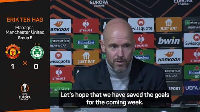 Preview image for Ten Hag rues 'not that good finishing' in last-minute victory