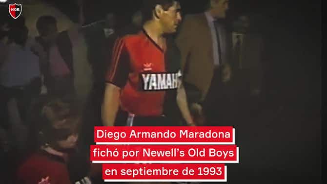 Imagen de vista previa para El regreso de Maradona a Argentina para jugar en Newell's