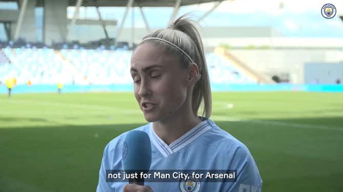Pratinjau gambar untuk Steph Houghton reflects after final Manchester City home game