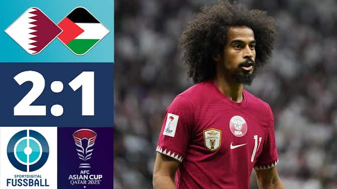 Vorschaubild für Katar dreht das Spiel! Titelverteidiger im Viertelfinale | Katar - Palästina 