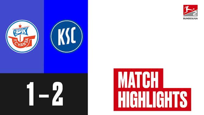 Preview image for Highlights_FC Hansa Rostock vs. Karlsruher SC_Matchday 32_ACT